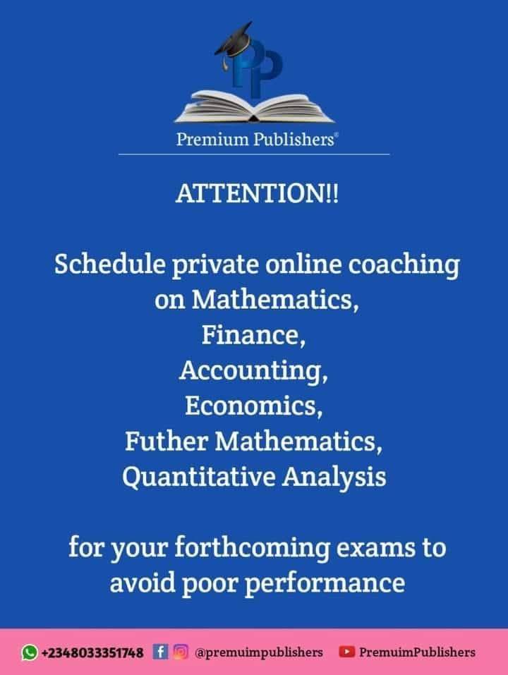 Start personalized online coaching with the Author of pure and applied Mathematics to avoid poor per...