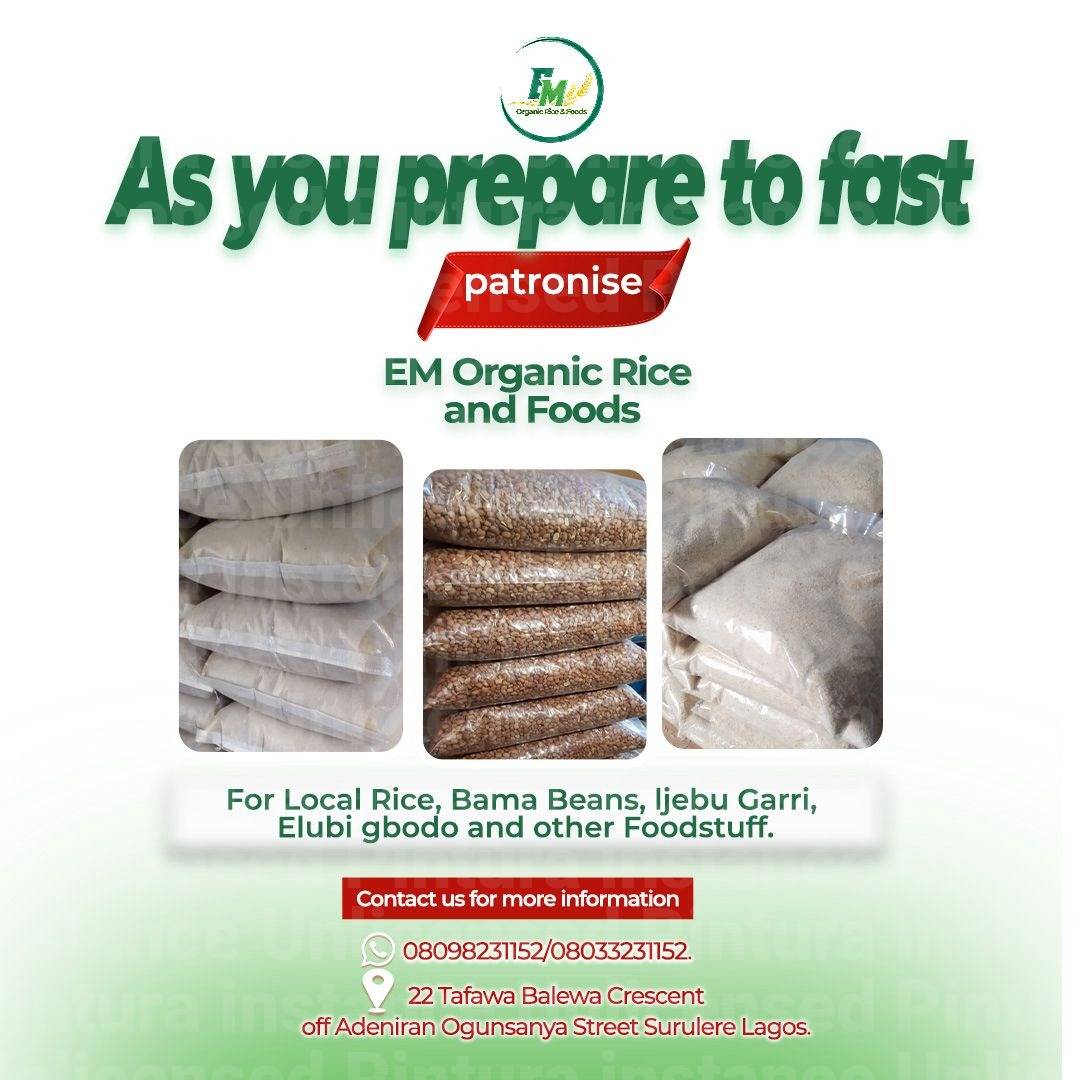 As you are aware l am a wholesale and retail trader of excellent quality of Nigerian foodstuff namel...