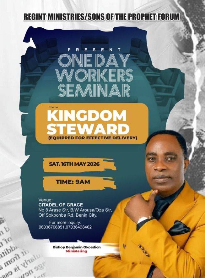 Mark your calendar and don't miss it for any reason.
It is opened to every church worker in tge bo...