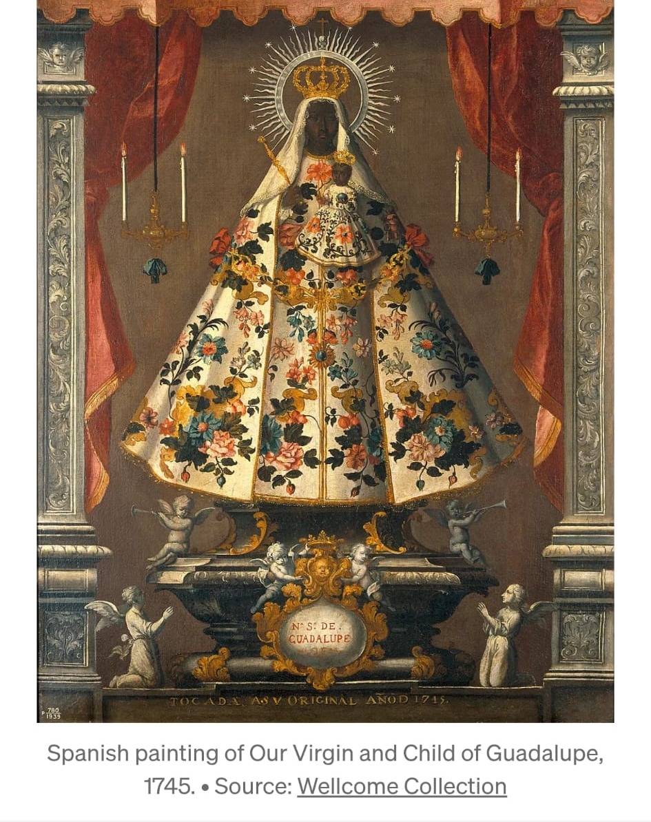 Spanish Painting shows Maria and Jesus as Black until the 18th century. What happened? Who took con...