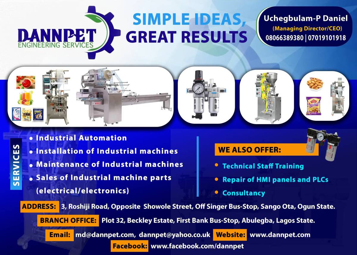 We import, install and maintain industrial machines such as extruders, chin-chin packaging machines,...