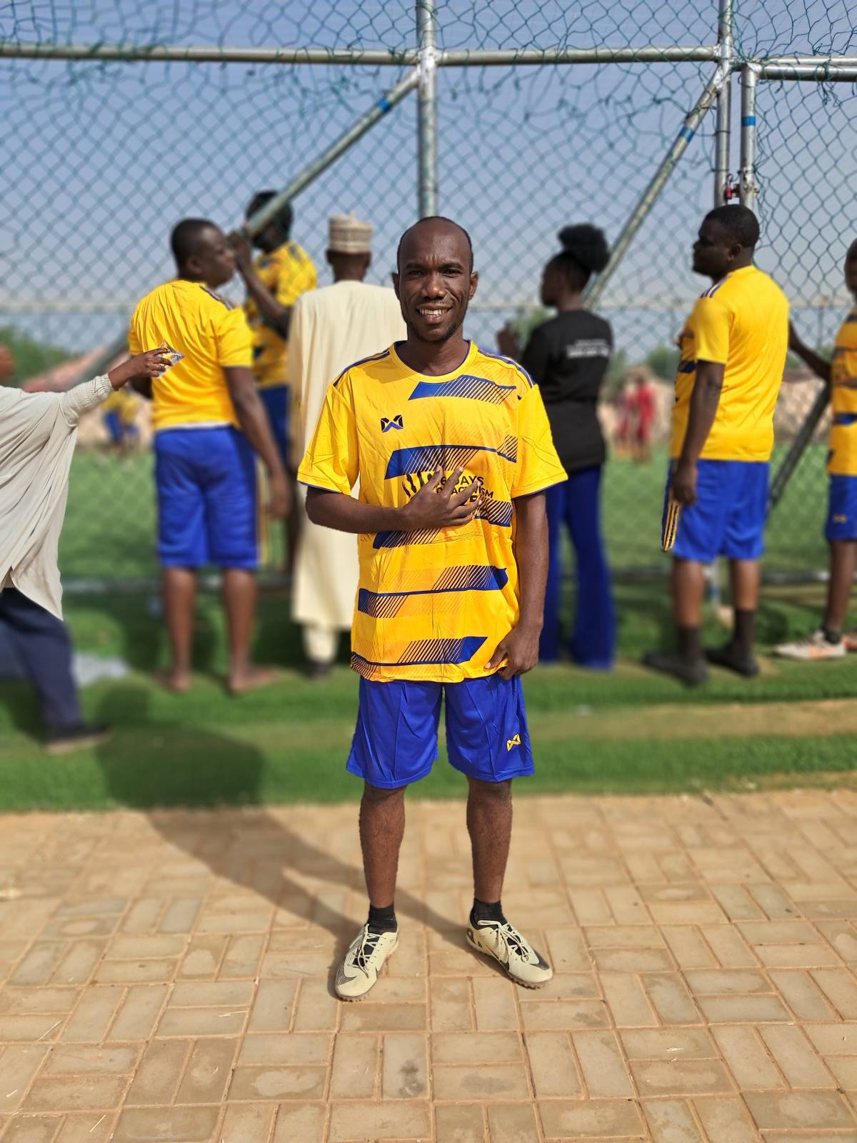 I am yet to get a resounding welcome. We do health and sports. Nice to meet you all.