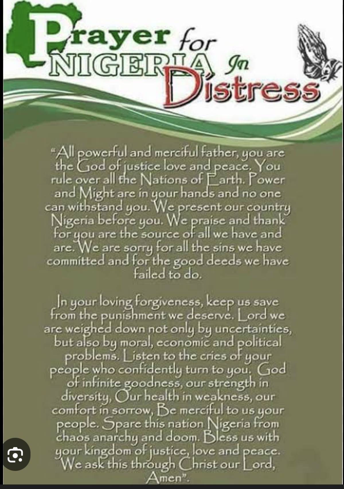 One of the powerful prayer for Nigeria!