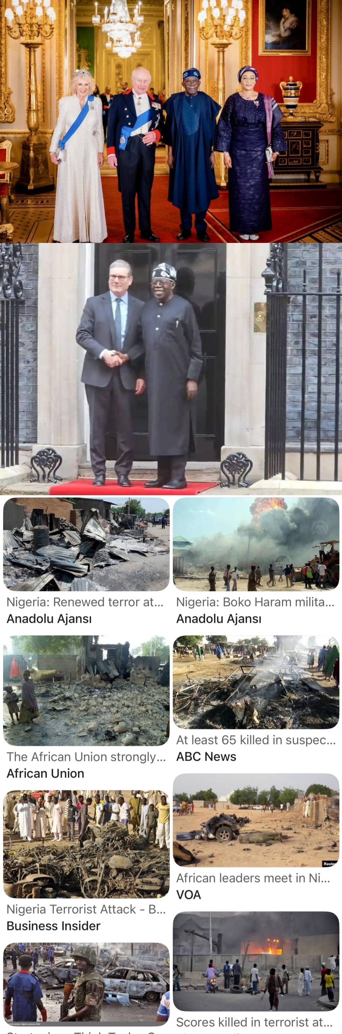Can the King or the Prime Minister feel safe to visit Nigeria under your watch? This fake appearance...