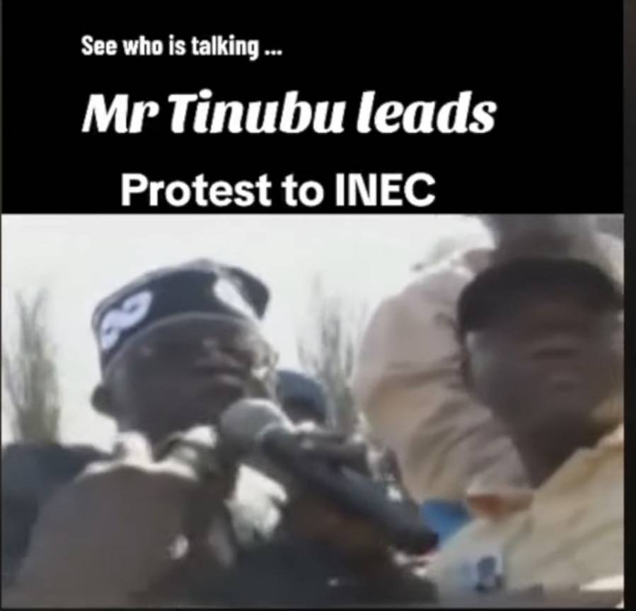 Tinubu and his propaganda machine against INEC AND FOR THE DEMOCRACY HE IS “killing “ in the name of...