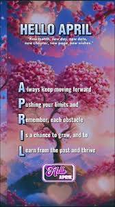 “Hello April 🌸
A new month to grow, push past limits, and embrace every challenge as a step forward...