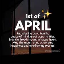 “1st of April ✨
A fresh start to welcome good health, peace, and new opportunities. May this month...