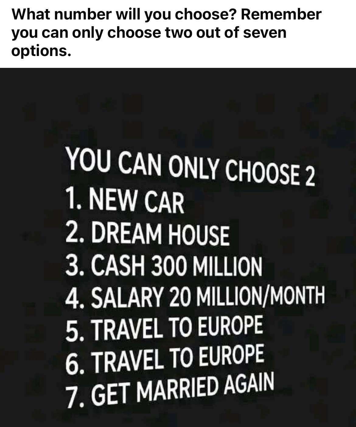 What Number Will you choose?
