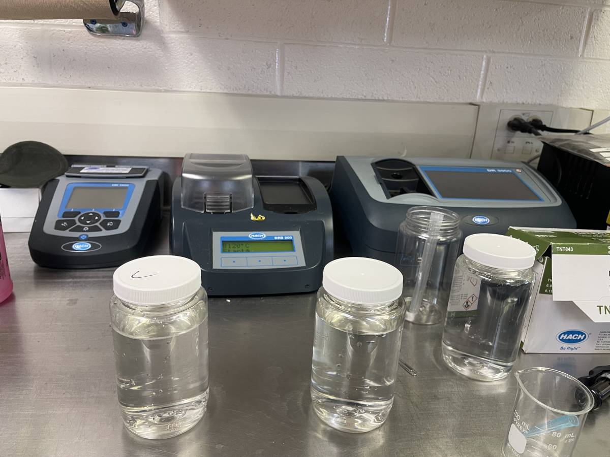 Imagine effluent from a wastewater plant. Looking very clean right?