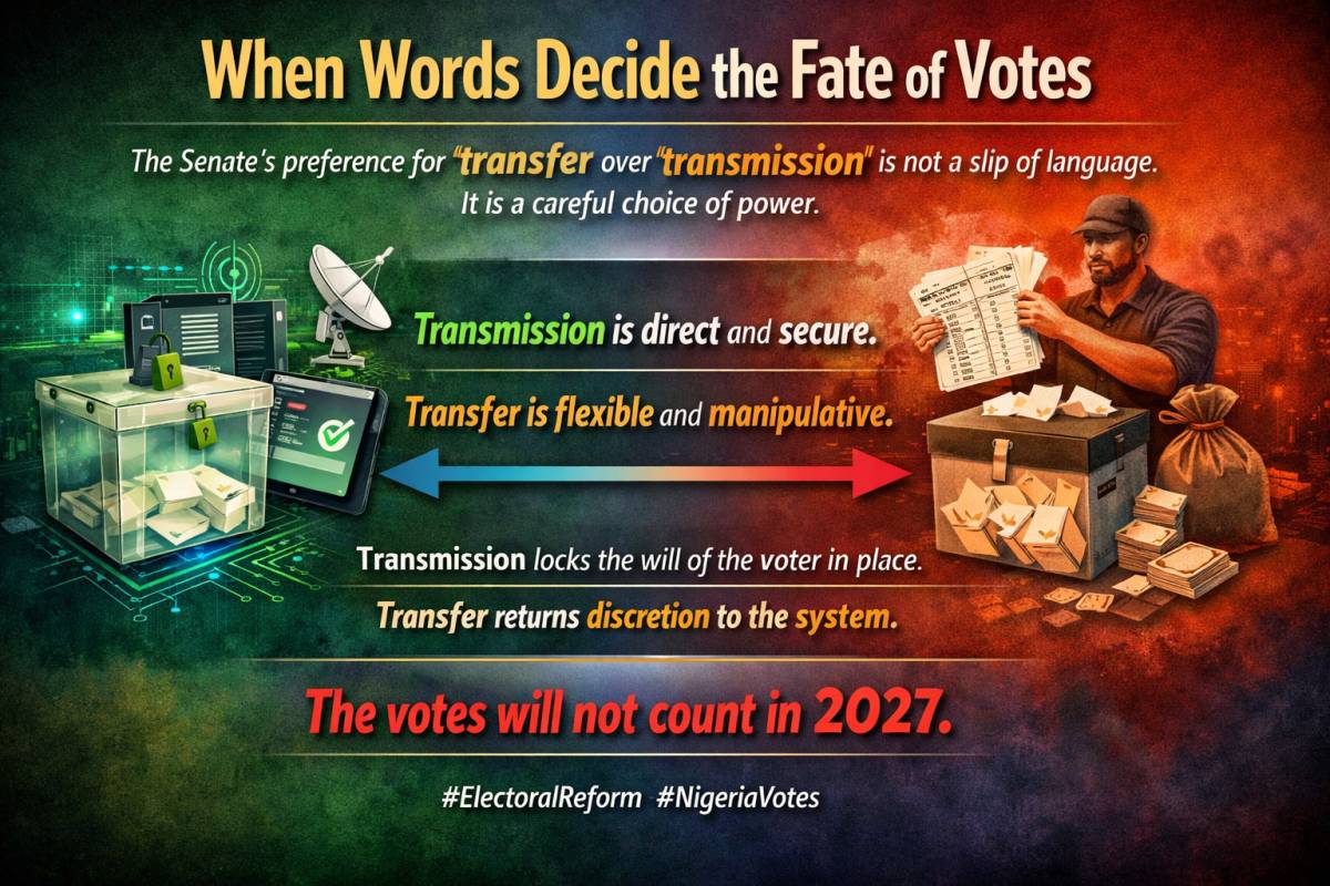 When Words Decide the Fate of Votes
The Senate’s choice of transfer over transmission is deliberate...