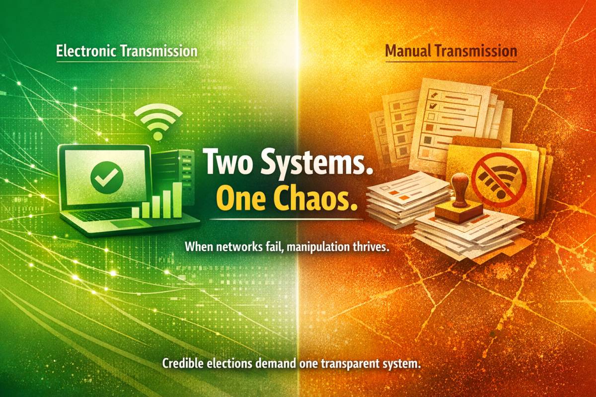 Democracy Undermined by Design
The mix of electronic and manual transmission of election results is...