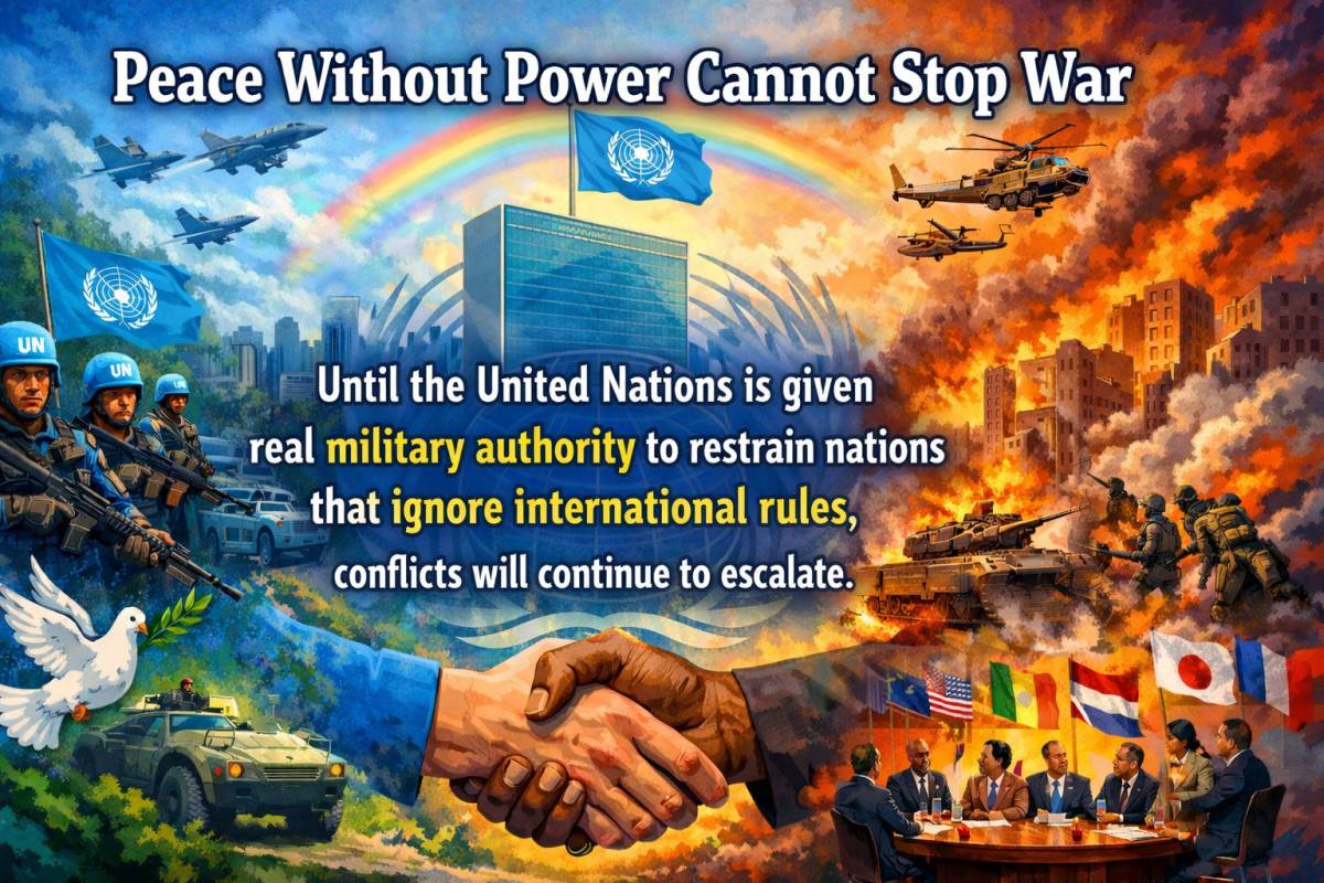 Peace Without Power Cannot Stop War
Until the United Nations is given real military authority to re...