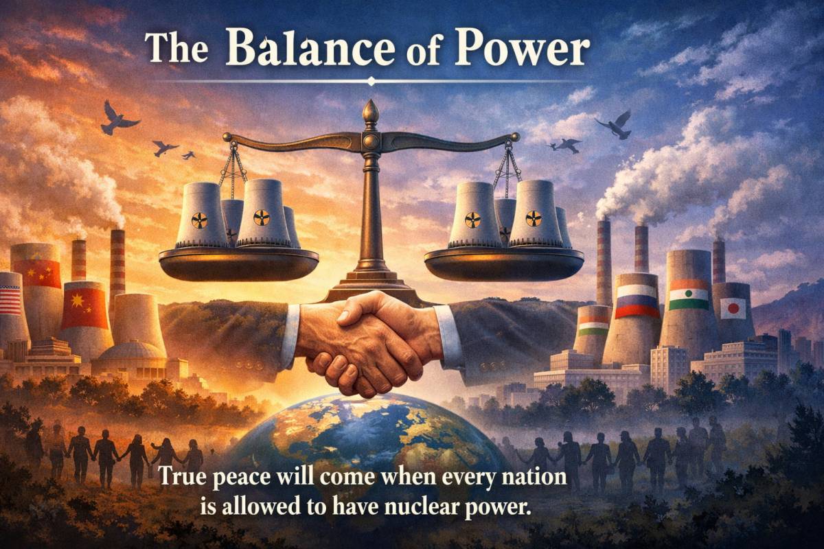 The Balance of Power
True peace in the world will come when every nation is allowed to have nuclear...