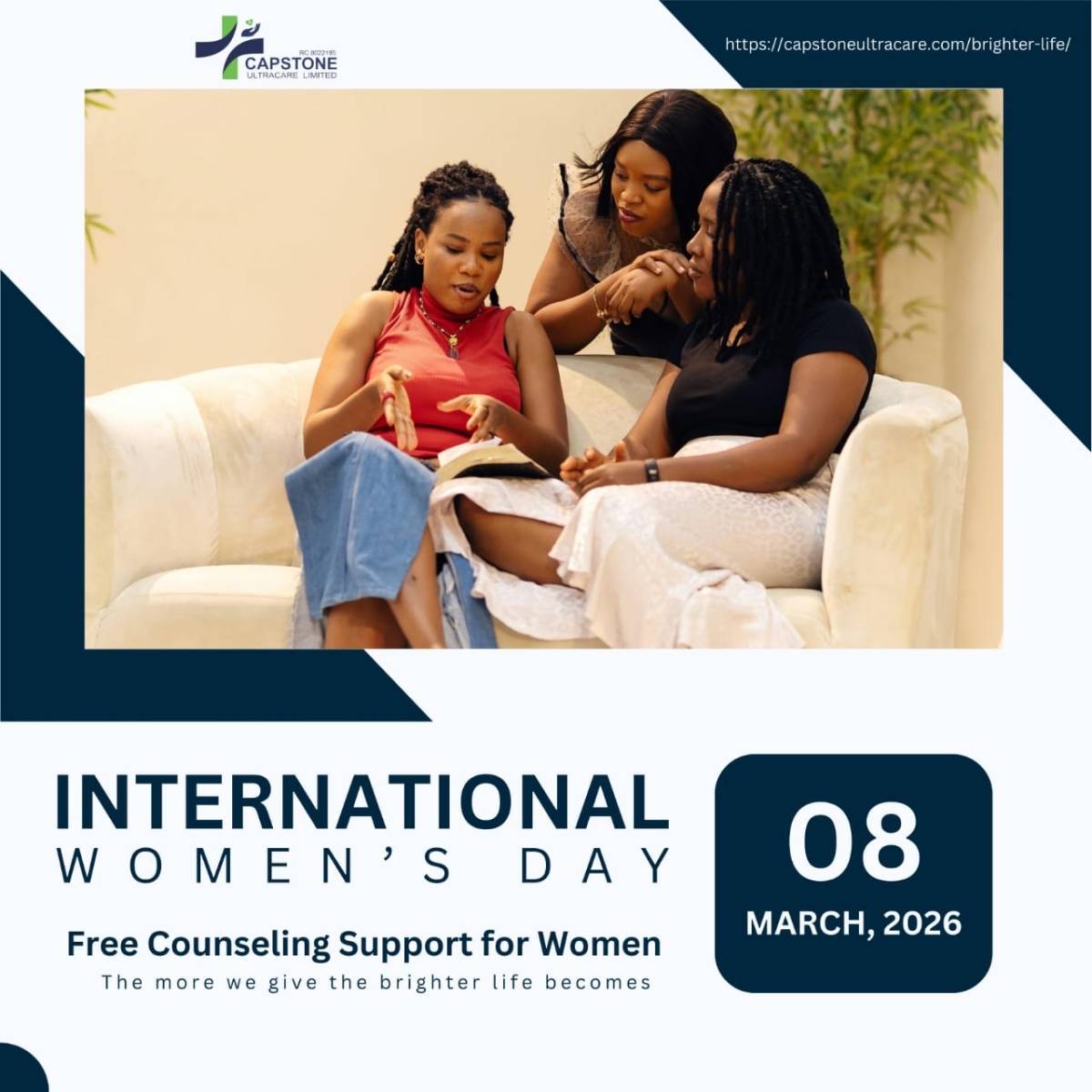 🌸 International Women’s Day – Give To Gain
This March, Capstone Ultracare Brighter Life is offering...