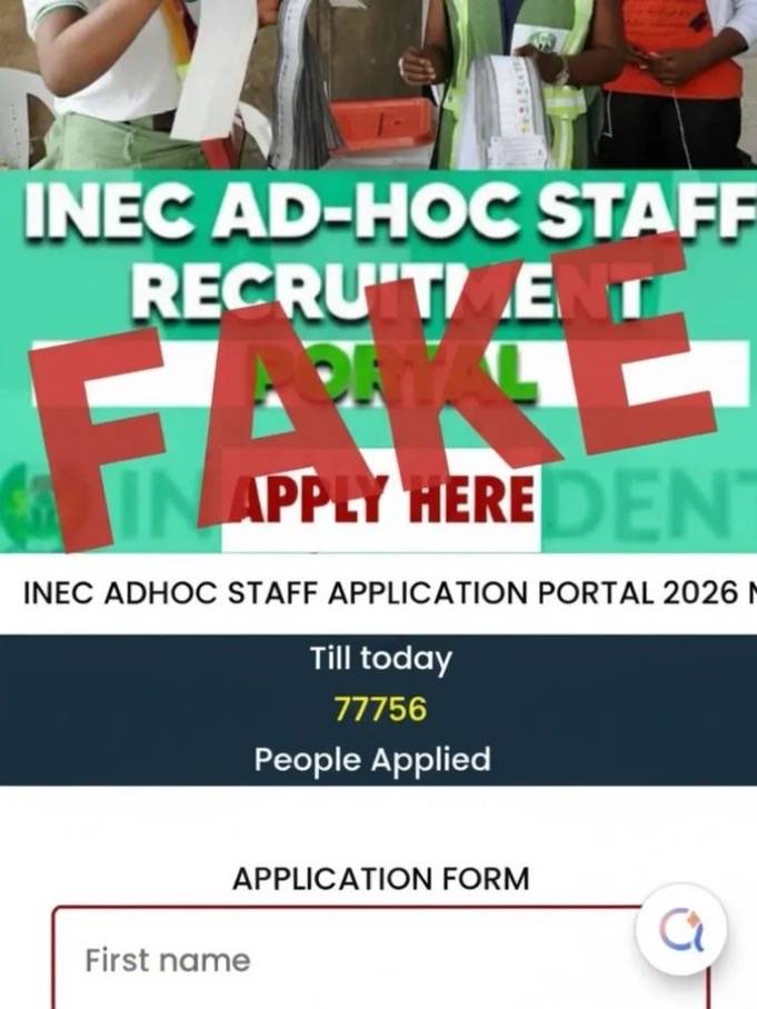 INEC warns Nigerians against fake 2026 ad‑hoc recruitment website