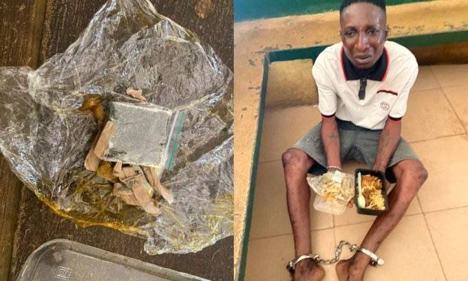 Man arrested in Ibadan Correctional Centre for concealing hard drugs