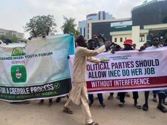 Group stages pro-INEC march in Abuja, backs commission's stance on ADC