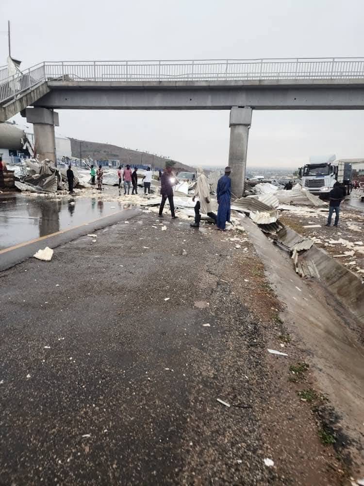 BREAKING: Wike's Newly Built Multi-Billion-Naira Bus Terminal In Abuja Damaged By Rain