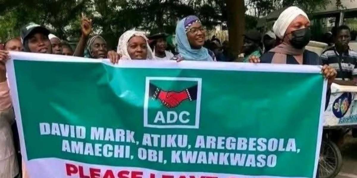 ADC Crisis Deepens As Nafiu Bala Faction Storms INEC Headquarters, Demands Recognition As Party Chai...
