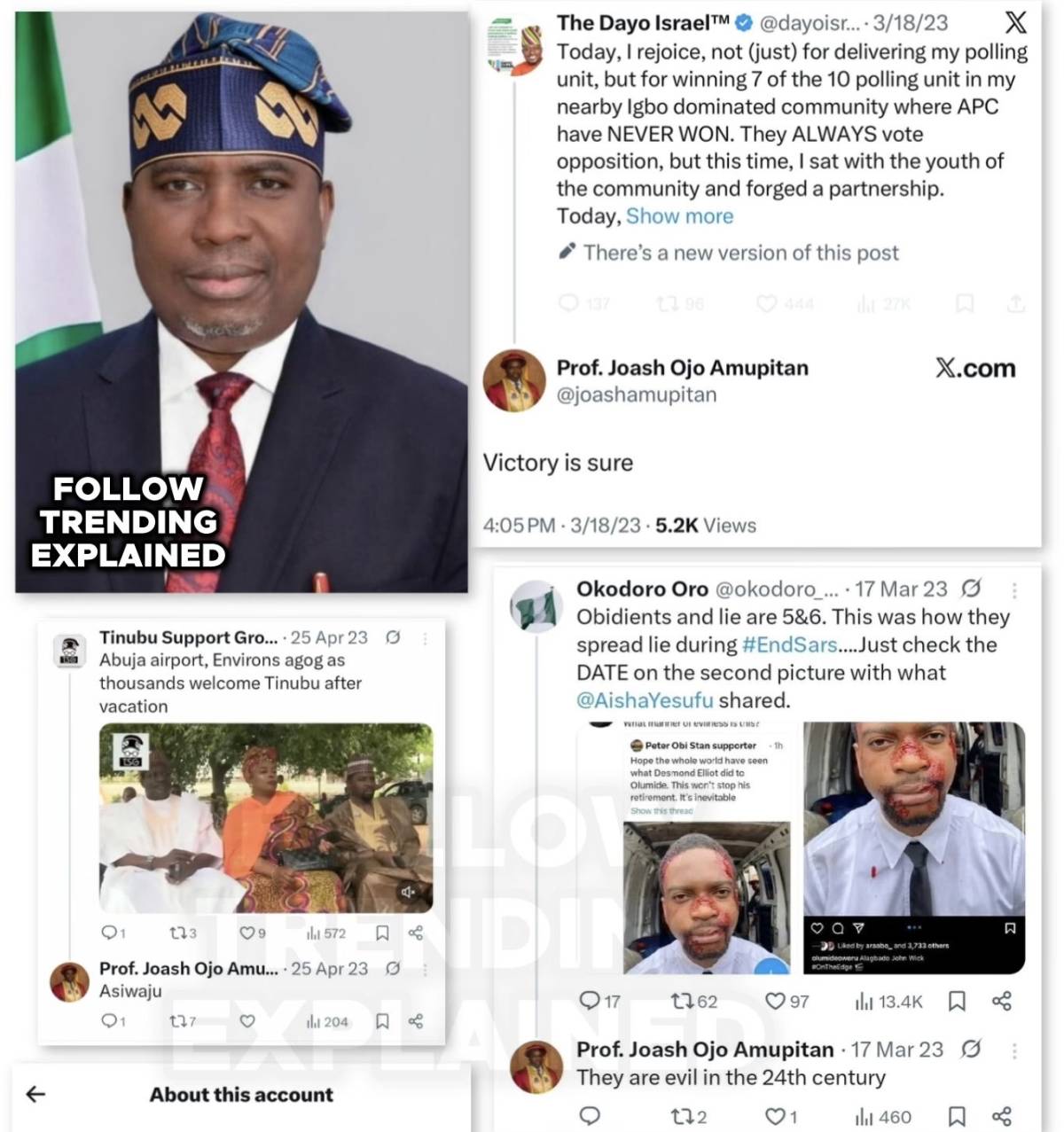 Nigerians are calling for the resignation of INEC Chairman, Prof. Joash Ojo Amupitan, over claims th...