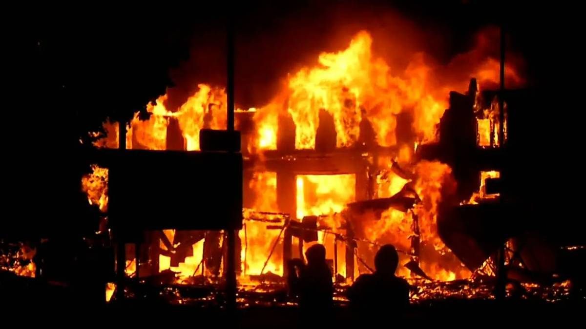 A fire outbreak has destroyed no fewer than 50 shops at the Fatima Simra Multi-Purpose Market in Dak...