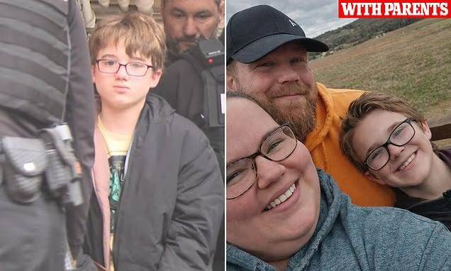 Handcuffed 11-Year-Old Boy Appears in Court Accused of Killing Adoptive Father After Birthday Ninten...