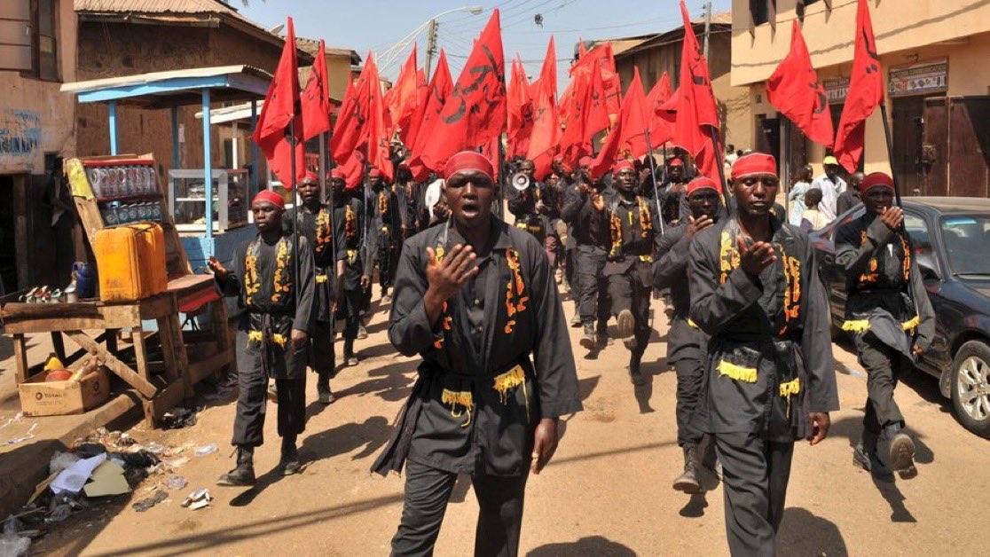 Members of the Islamic Movement in Nigeria (IMN), also known as Shiites, took to the streets of Nige...