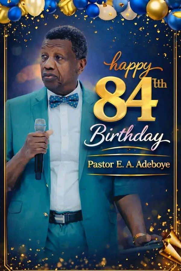 RCCG G.O celebrates his 84th birth anniversary today