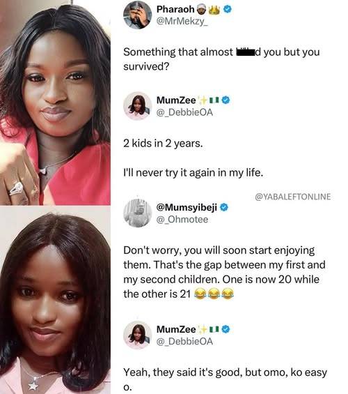 "I'll never try it again in my life" — X personality Mummy Zee shares the struggle of having two kid...