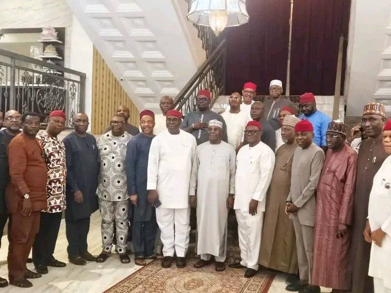 Atiku Abubakar holds crucial meeting with ADC South East Leaders and other prominent Igbo leaders at...