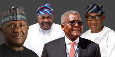Four Nigerians 🇳🇬, Aliko Dangote, Abdulsamad Rabiu, Mike Adenuga and Femi Otedola have been named am...