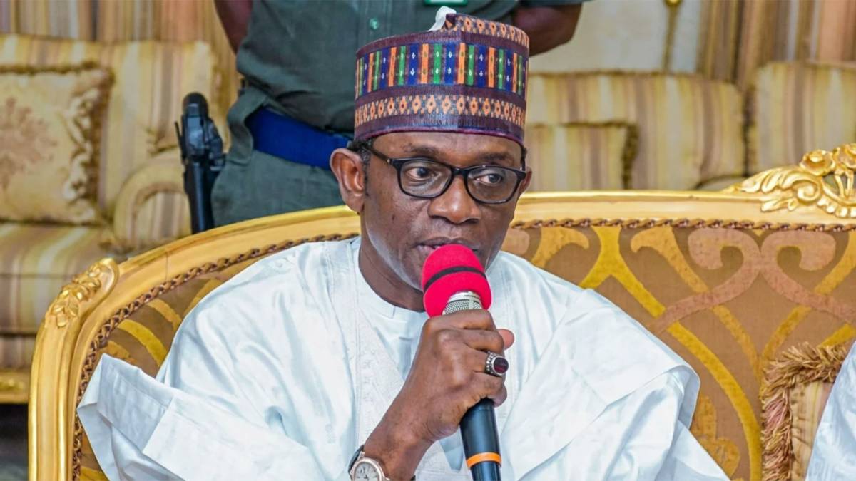 Yobe State Governor Mai Mala Buni inaugurates N3 billion ultra-modern Damaturu market, expected to b...