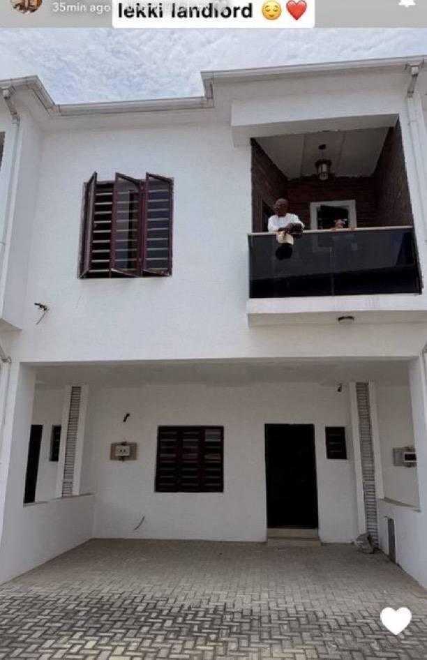 Yhemolee gifts his father a brand new house in Lekki, Lagos State