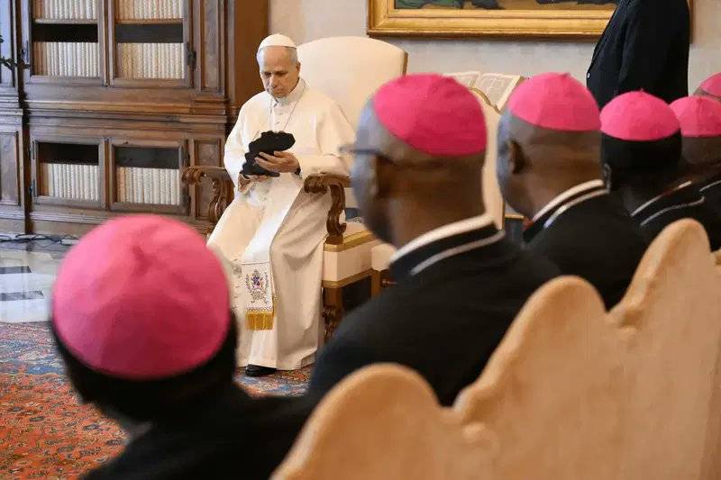 Pope Leo XIV today met with the Catholic Bishops of Nigeria who are on their Ad Limina Apostolorum v...