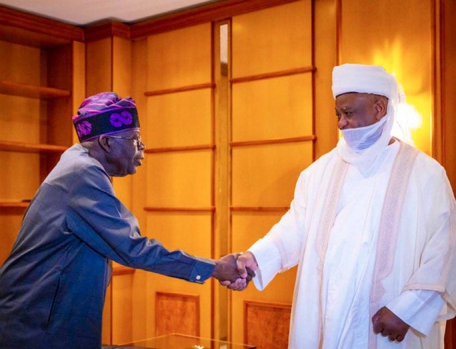 Sultan of Sokoto, Alhaji Muhammadu Sa'adu Abubakar III visited President Bola Tinubu at the State Ho...