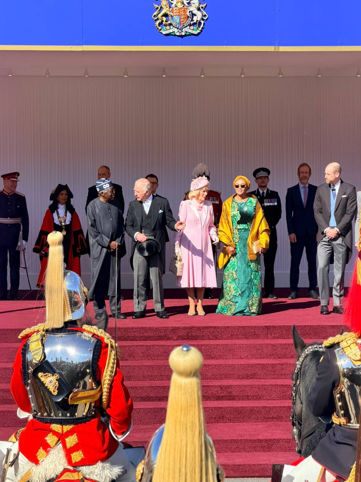 Photo of President Bola Tinubu, King Charles III, Queen Camilla and Senator Remi Tinubu