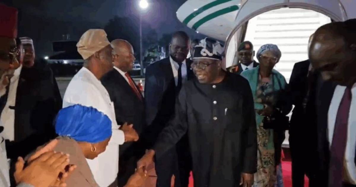 President Bola Tinubu returns to Nigeria after UK state visit