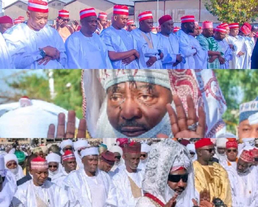 Emir Sanusi, Bayero and Kwankwaso hold separate Eid prayers in Kano state.