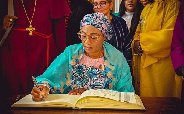 First Lady, Senator Oluremi Tinubu, CON, at the Archbishop’s Chapel, Lambeth Palace in London.
She...