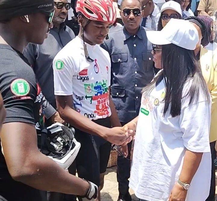 The Delta State Government on Sunday welcomed 16-year-old autistic cyclist, Kanyeyachukwu Tagbo-Okek...