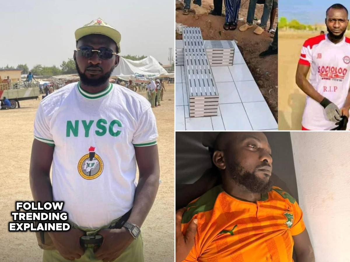 Abuja NYSC corp member di€s after collapsing during a.football match, just weeks to his wedding.