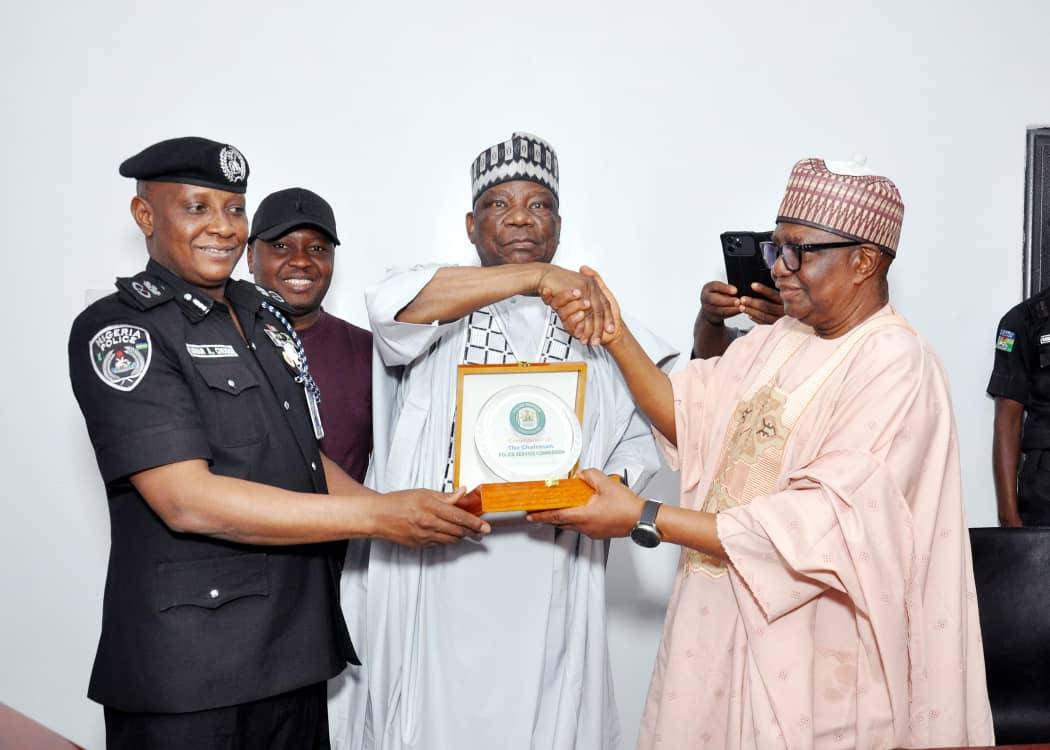 The Deputy Governor of Gombe State, Manassah Jatau today received officials from the Police Service...