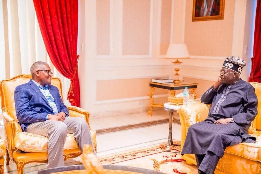 Photo of President Bola Tinubu and Aliko Dangote
