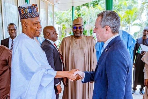 Vice President Shettima receives Switzerland VP and  delegation in Abuja