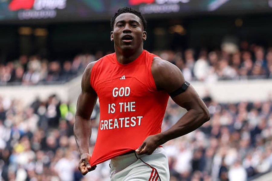 FA to punish Super Eagles and Nottingham Forest striker, Taiwo Awoniyi, for displaying ‘God is the G...