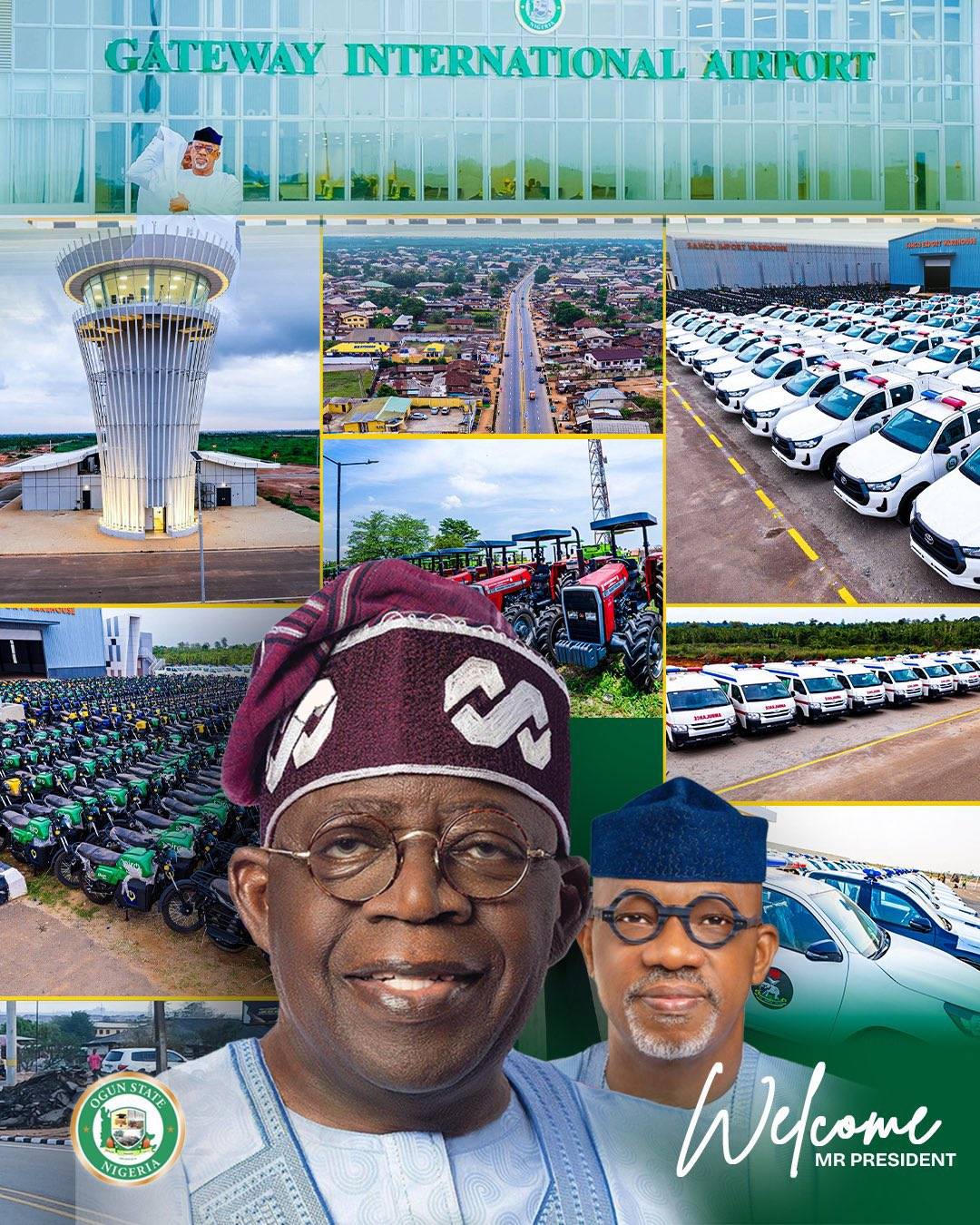 President Bola Tinubu To Commission gateway Airport, Airline and Others projects On State Visit To...