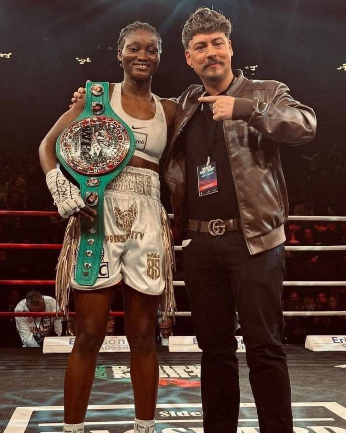 10 fights, 10 wins, 6 KOs! Meet Nigerian ๐ณ๐ฌ female boxer Elizabeth Oshoba continued her undefeated s...