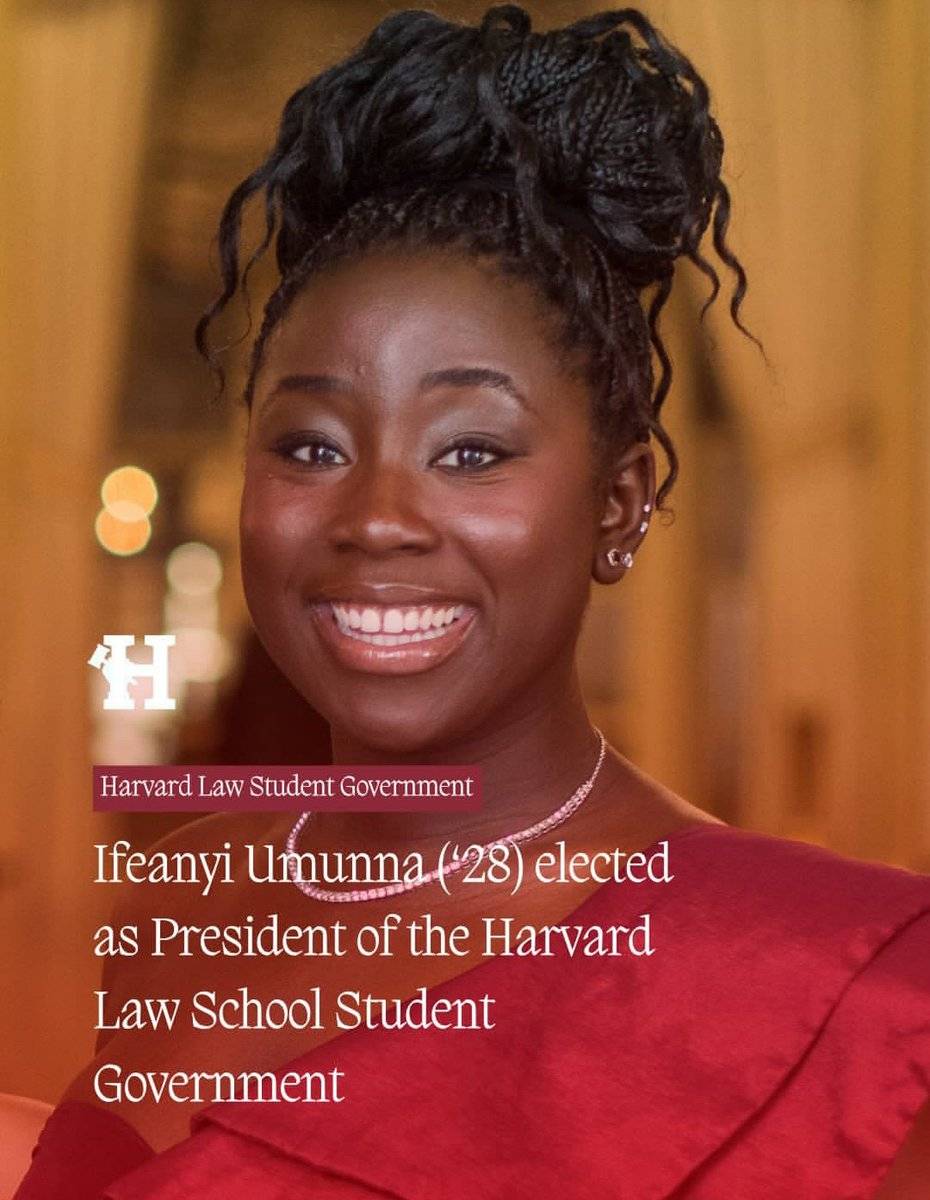 American πΊπΈ Ifeanyi Umunna Elected President of Harvard Law Student Government