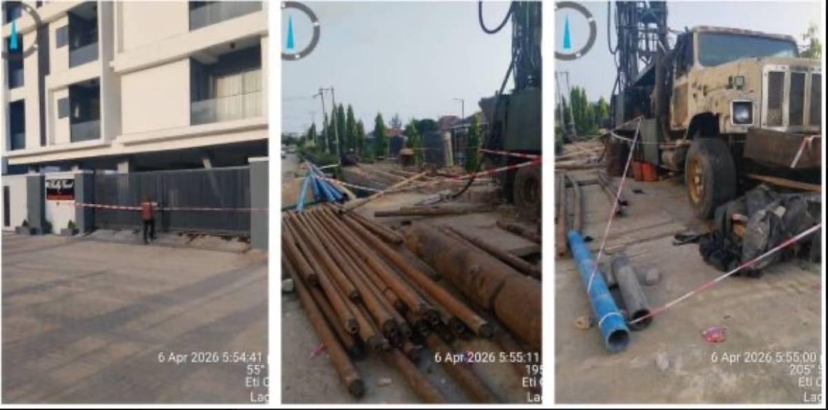 Lagos State Government has sealed Lekki property over illegal borehole drilling