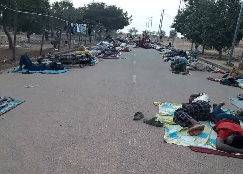 The management of Yobe State University has said that the photo of some of its students sleeping out...